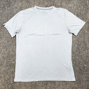 Free Fly Shirt Mens‎ XL Light Gray Short Sleeve Crewneck Performance Raglan Tee